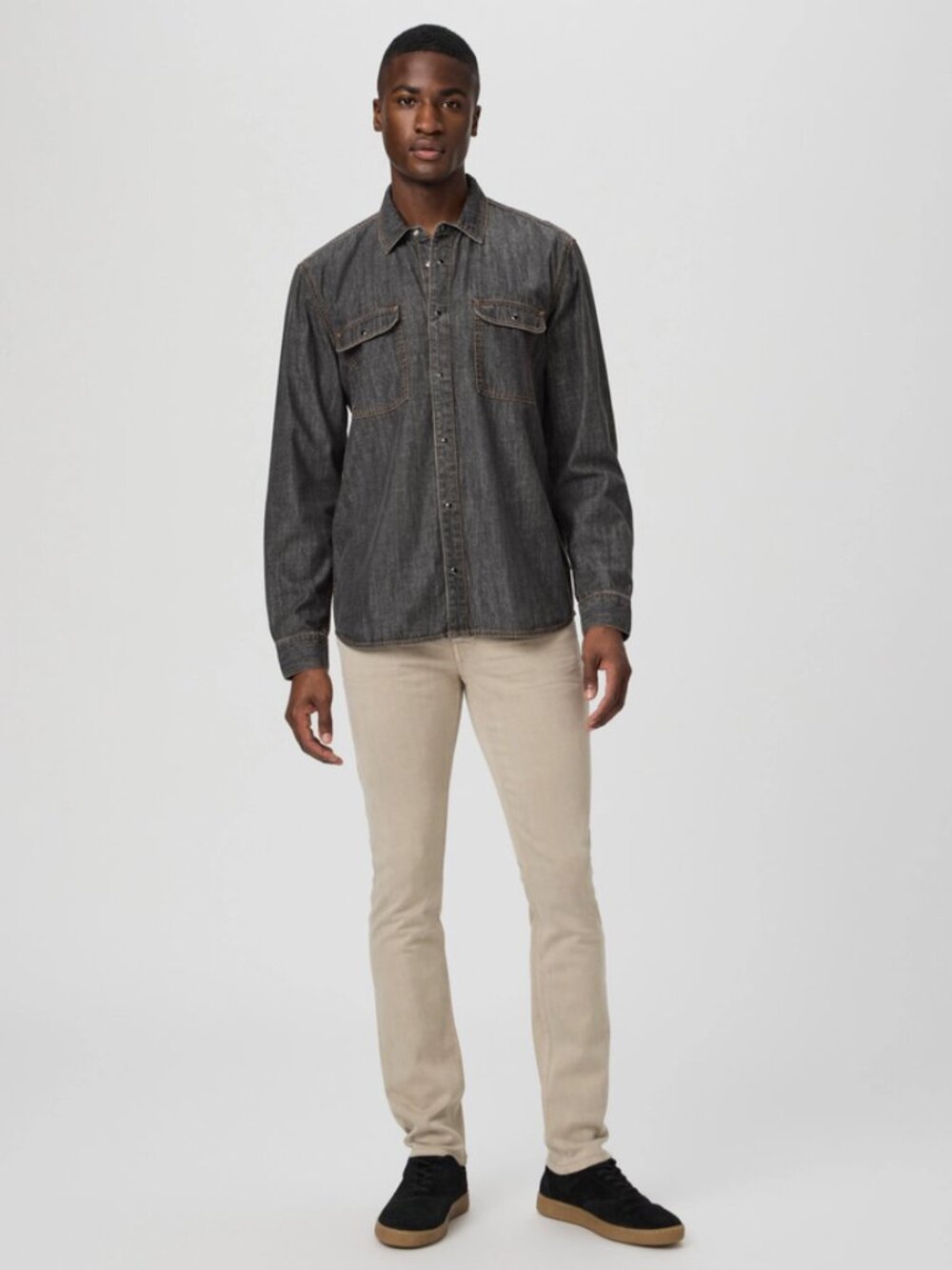 Mens Paige Transcend Federal Slim Straight Jean - Picture 5 of 10